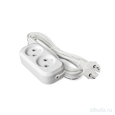 Удлинитель  UNIVersal  У6-011 ШВВП 2*0,75 2гн. б/з 3м (еврослот), Universal
