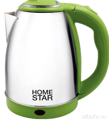 Чайник HOMESTAR HS-1028 1,8л стальной, зеленый