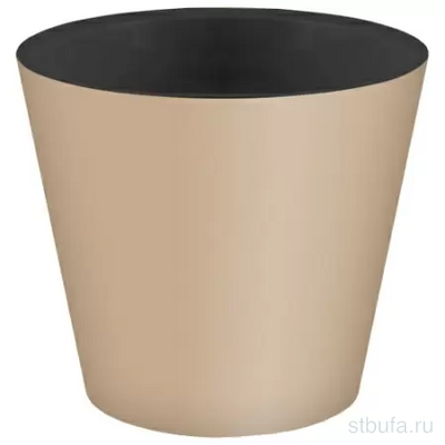 Горшок для цветов  Rosemary  D160мм, 1,6л с дренажной вставкой (бежевый)						