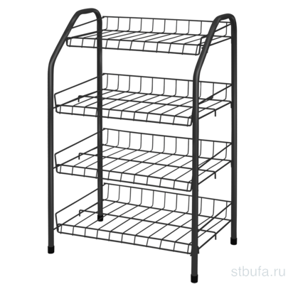 Этажерка для обуви разбор узкая  4полки 460х280х700 ЭТ2(НИКА  12/72)