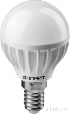 Лампа светодиод.ОНЛАЙТ OLL-G45-8Вт-230В-4K-E14 71 625 