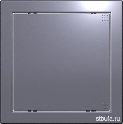Люк ревизионный LN фланец 150*150 нажимной 172*172 пластик Gray (серый) L1515N  ЭРА 
