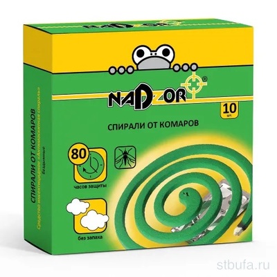 Спирали от комаров (зеленые) 10шт NADZOR