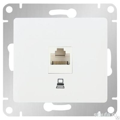 Розетка СП-1 компьютерная RJ-45 43.04-051-0400 белая CAMILYA T.PLAST