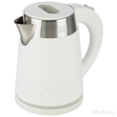 Чайник HOMESTAR HS-1021 (1,7 л) белый, двойной корпус