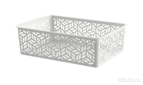 Корзинка универсальная  Linden  2л, 230х160х70мм (светло-серый)						