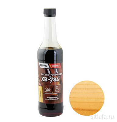  Лак ХВ-784 сосна Decoself (0,5л) ПУФАС (12)