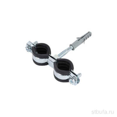 Хомут двойной для труб 1  (32-35) TIM