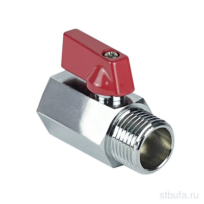 Кран шар. MINI VALFEX ВР3/8 хНР3/8  НИКЕЛИРОВАННЫЙ (300/60) К