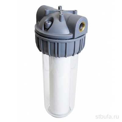 Фильтр магистральный 3/4'' для холодной воды прозрачный корпус 10  SL (с картриджем) VRT