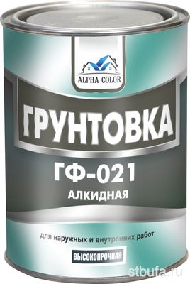 Грунт ГФ-021 серый (0,8кг)  Alpha Color  Волгоград