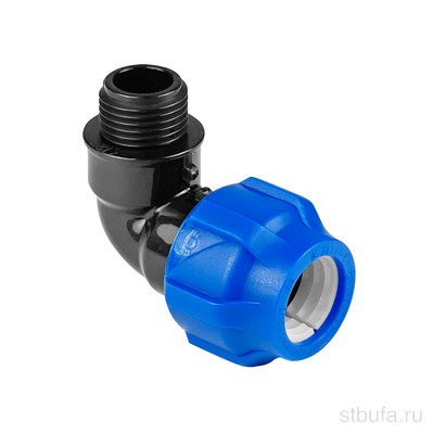 ПНД Отвод компрессионный с н/р 40*1 1/2  (35/7) Valfex