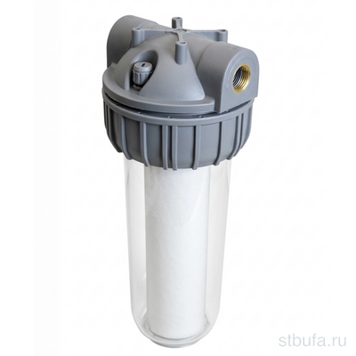 Фильтр магистральный 1/2'' для холодной воды прозрачный корпус 10  SL (с картриджем) VRT