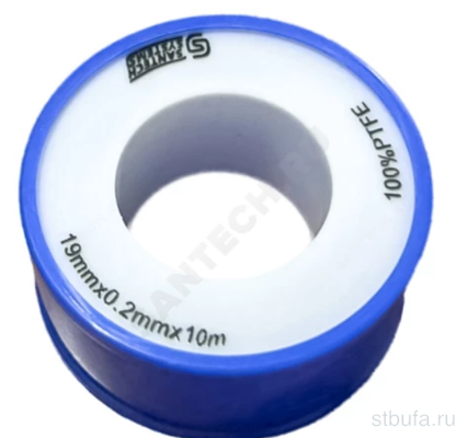 Лента ФУМ 12мм*0,1мм*10м PTFE вода SantechSystems (10)