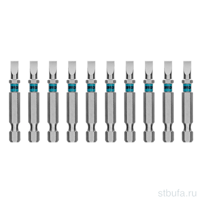 Бита SL5,0х50мм, сталь S2, шестигр., 10шт.// Gross