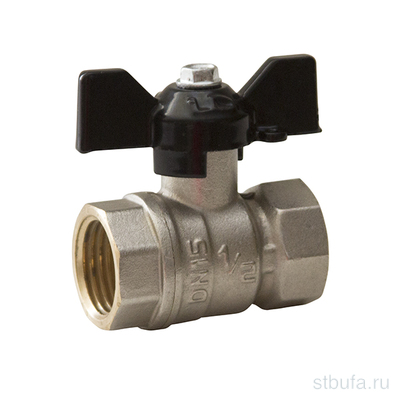 Кран шар. 3/4'' вн/вн бабочка DN20 PN40 LD PRIDE (22)