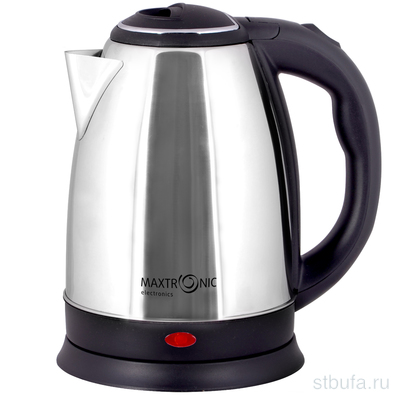Чайник эл. MAXTRONIC MAX-305  мощность 1500вт 1,8л нерж.сталь (16)