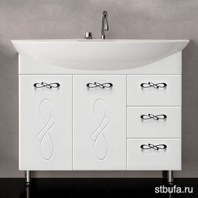 Умывальник Стиль 850 + тумба  Венеция 850 с 3 ящиками  Style Line ГОСТ