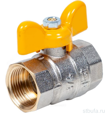 Кран шар лат Серия 59 Газ никель Ду20 Ру40 г/г баб Dist  Н812Б Россия