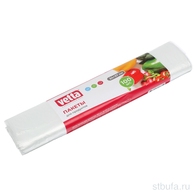 Пакеты для продуктов 24*37 в рулонах 5,5 мкм (1рул.100шт) VETTA