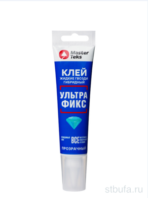 Клей гибридный MasterTeks жг 350 кг/м2 ультрафикс 80 мл, прозрачный (12)