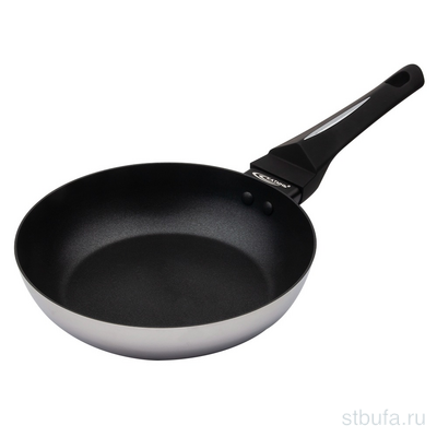 Сковорода 26см б/кр а/п [СТАЙЛ] корпус 1,8мм индукц.дно ТРС 3,6мм, покрытие Xylan										