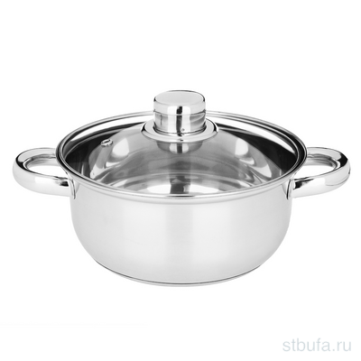 Кастрюля с крышкой 1,7л, 18х9,0см Джерси