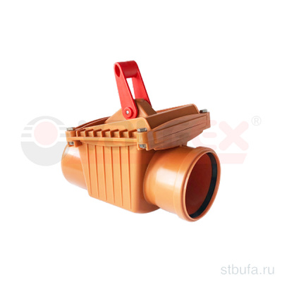 Клапан обратный канализац. 110 РЫЖИЙ  Valfex (2)