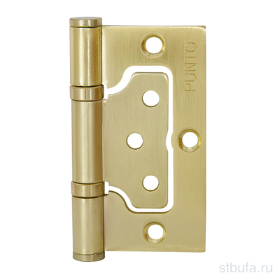 Петля универсальная без врезки IN3200W-HD SB (200-2B/HD 75x2,5) мат. золото PUNTO
