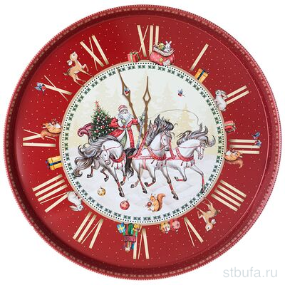 Поднос сервировочный agness  christmas collection   33*2,1 см