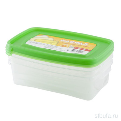 Комплект контейнеров для СВЧ  Каскад  3шт 0,7 л прям. арт.С54001
