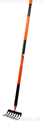 Грабли стальные 170х1235 мм, 7 зубьев, алюм. черенок  FINLAND LIGHT 2336
