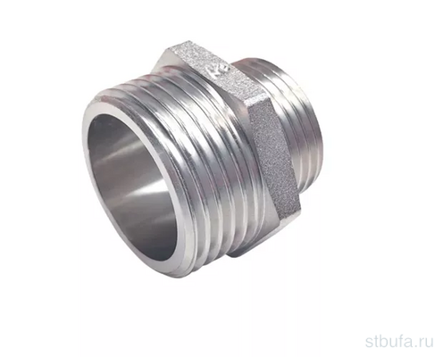Ниппель переходной никелированный  1 1/2ш * 3/4ш  (ZEISSLER)