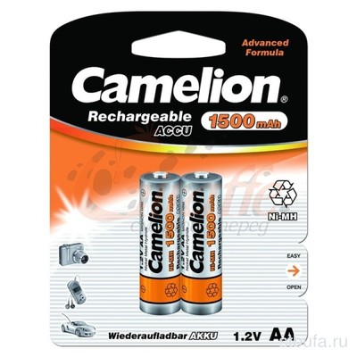 Аккумулятор Camelion R06 (AA)-1500mAh Ni-Mh блистер из 2шт