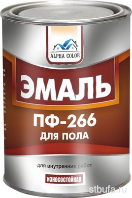 Эмаль  Alpha Color  ПФ-266 красно-коричневая (1,9кг) Волгоград