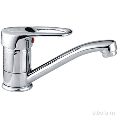 Смеситель для кухни LEDEME L4528-B средний излив, цинк, хром (1/20)