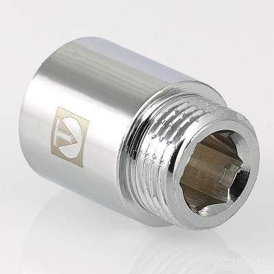 Удлинитель VALTEC 1/2'' вн. х 80мм (ХРОМ)