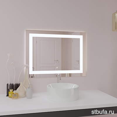 Зеркало  ПРЕСТИЖ  600*600 с LED подсветкой сенсорный выключатель