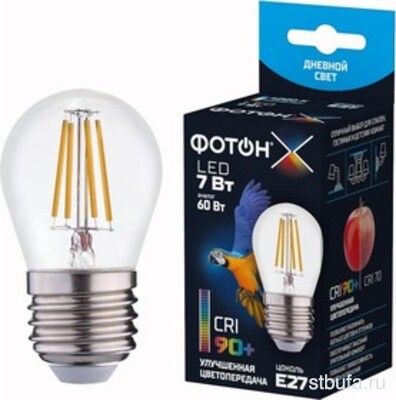 Лампа светодиод. ФОТОН LED FL (Р45-С) 7W E27 4000K (10/100)
