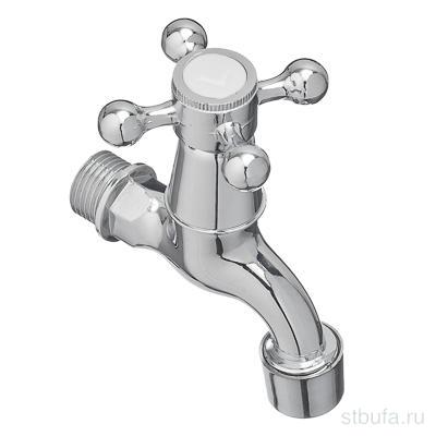 Кран водораз кор.нос.9609-В130 крест 1/2 Fresso (1/100)