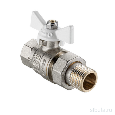 Кран шар. 1/2  г/ш со сгоном с рукояткой-бабочкой VALTEC BASE-ГОСТ 