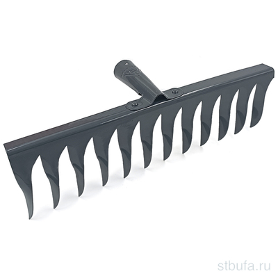 Грабли 12-ти зубые, витые Амбидекстр, рельсовая сталь, с черенком