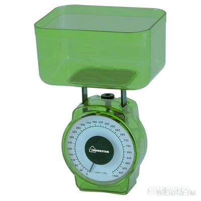 Весы кухонные мех. HOMESTAR HS-3004М . 1кг, зеленый