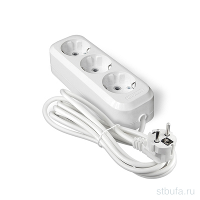 Удлинитель  UNIVersal  Е-303 ПВС 3*1 3гн. с/з 3м (еврослот), Universal