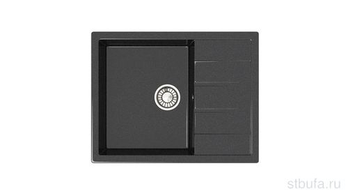Мойка глянцевая Катрин L151G32 (антрацит) 645х505х218 мм Glanz (+сифон)