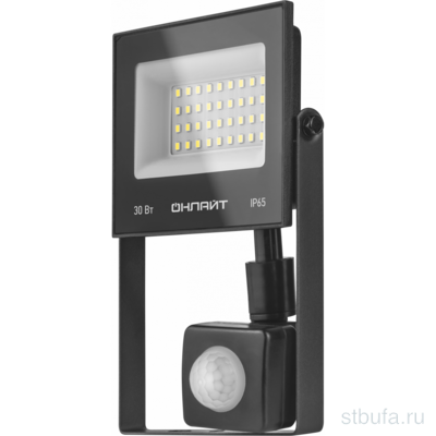 Прожектор с датчиком движения ОНЛАЙТ OFL-02-30-6.5K-BL-IP65-LED (SNRA)