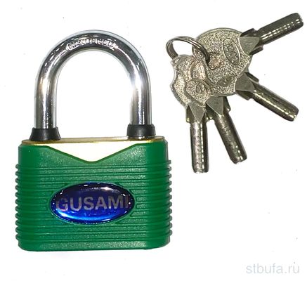 Замок навесной GUSAMI 65мм цветной (72)