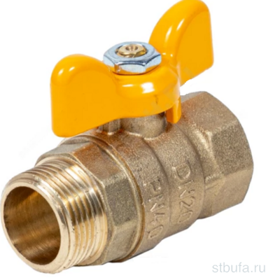 Кран шар лат газ Серия 59 Ду20 Ру40 г/ш баб Dist 822Б Россия 