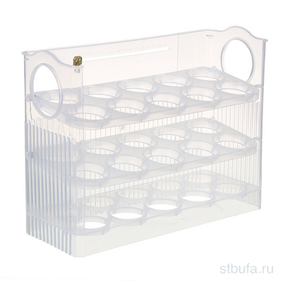 Подставка для хранения яиц, 26x20x10 см, белая VETTA