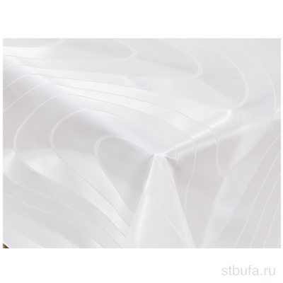 Клеенка ПВХ на тканевой основе Dekorelle Aurora 058 белый, разм. 1,4х20м								